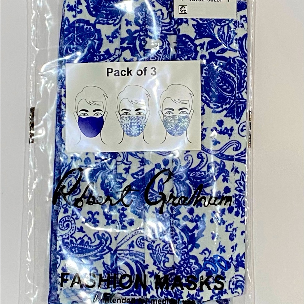 Robert Graham 3 pack face masks
